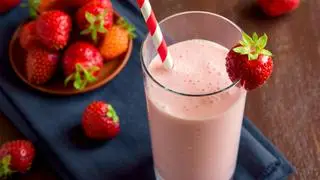 Hình ảnh sinh tố dâu sữa chua 