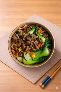Hình ảnh mì trộn bò xào 