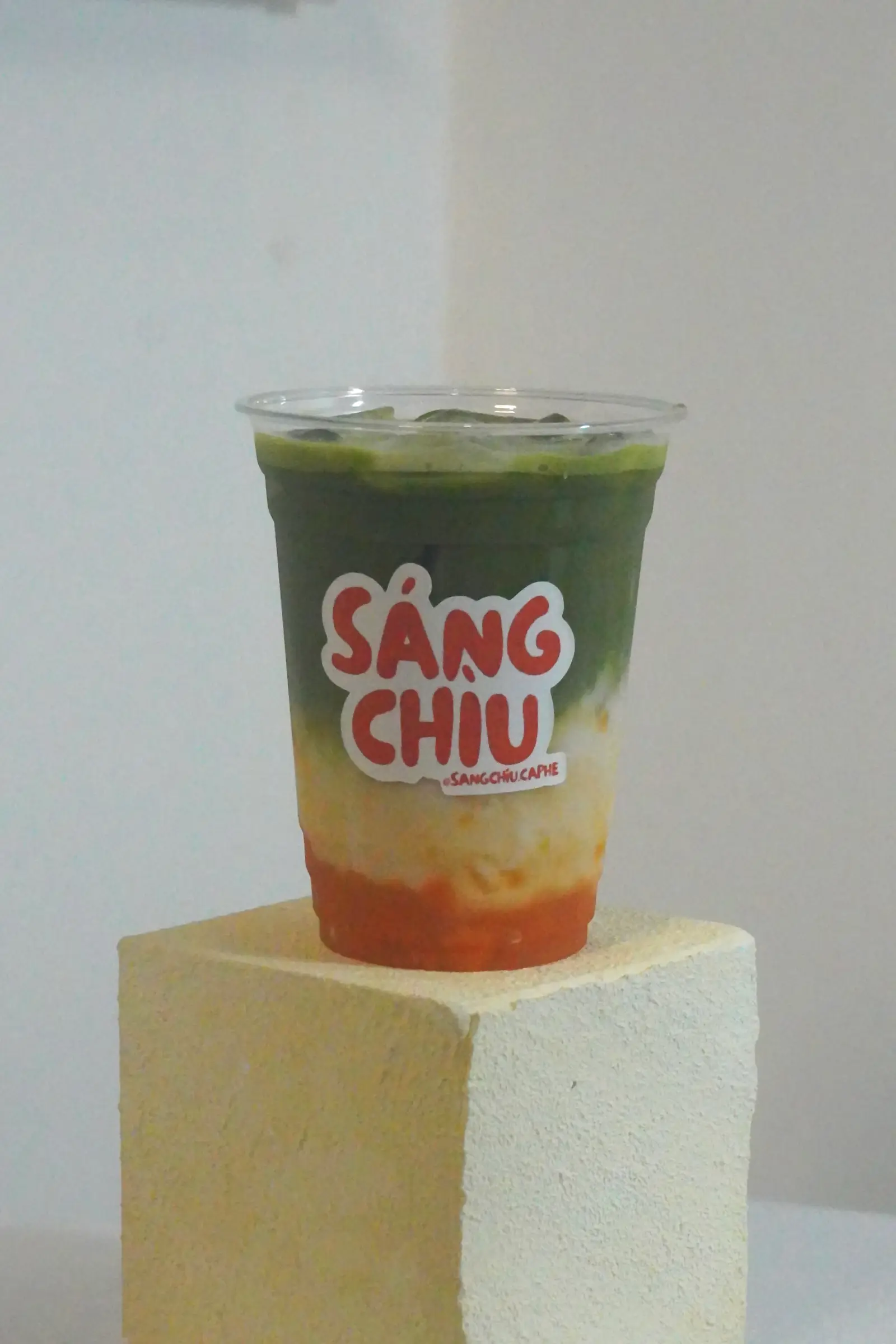 Hình ảnh Matcha latte đào