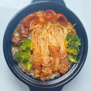 Hình ảnh Cơm Trộn Bò Cuộn Nấm Kim Châm