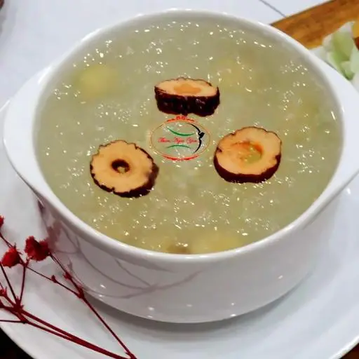 Hình ảnh Tổ yến chưng táo đỏ - hạt sen - đường phèn - thố nhỏ
