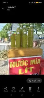 Hình ảnh nước mía nguyên chất chai 1 lít 