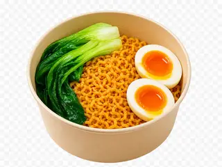 Hình ảnh Mì trộn Indomie trứng lòng đào