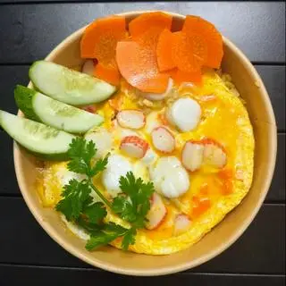 Hình ảnh Combo cơm sò điệp phủ trứng - canh