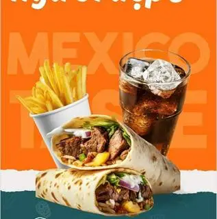 Hình ảnh Bánh Tacos combo 1 bánh + nước cocacola (hoặc trà tắc )