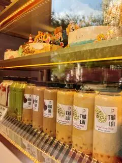 Hình ảnh Trà sữa trân châu trắng ( hồng trà và trà lài) 