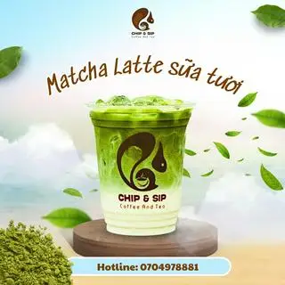 Hình ảnh Matcha latte sữa hạt