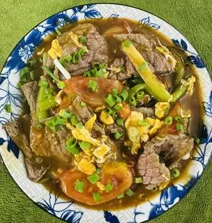 Hình ảnh cơm bò xào cà chua