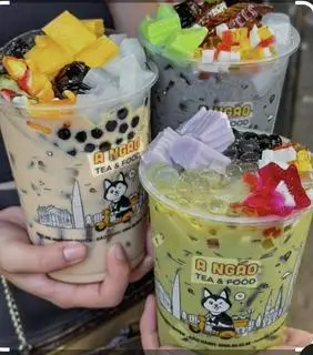 Hình ảnh trà sữa full topping size XL