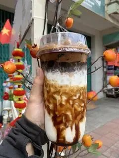 Hình ảnh Cà phê sữa tươi đường đen