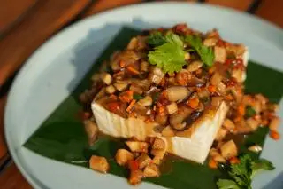 Hình ảnh Đậu Non Sốt Nấm - Soft Tofu with Mushroom sauce 