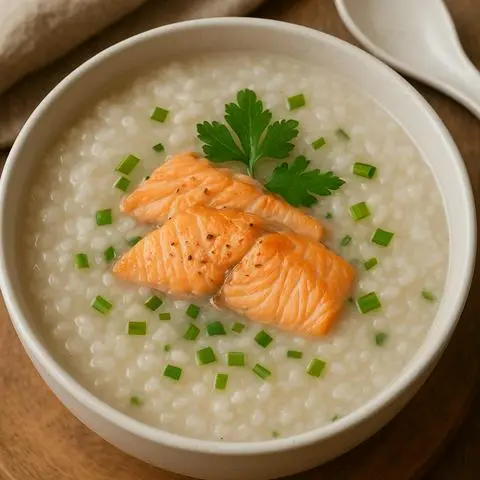 Hình ảnh Cháo cá hồi