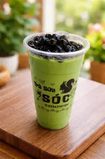 Hình ảnh Trà Sữa Thái Xanh Trân Châu