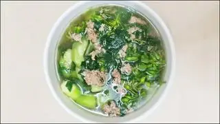 Hình ảnh Canh cua cà pháo tính ngoài 15 k kèm theo toàn bộ thực đơn