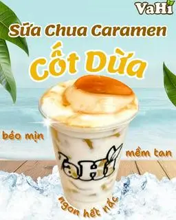 Hình ảnh sữa chua caramen cốt dừa