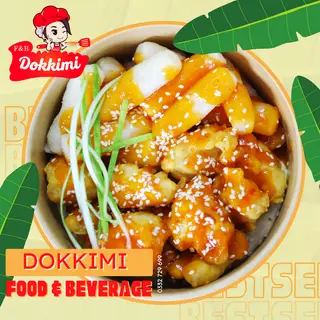 Hình ảnh Tokbokki - 10 gà viên chiên sốt chua cay kèm kim chi HQ