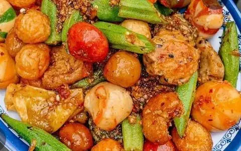 Hình ảnh Combo cá viên chiên sốt mắm tỏi lớn