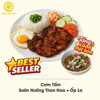 Hình ảnh Cơm tấm sườn nướng than hoa - ốp la