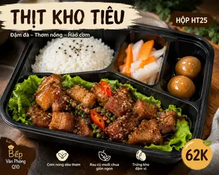 Hình ảnh Cơm thịt kho tiêu