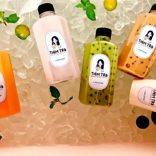 Hình ảnh Trà sữa khoai môn chai 330ml