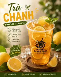 Hình ảnh Trà chanh tươi mát lạnh