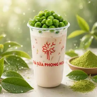 Hình ảnh Lục Trà Sữa Trân Châu Matcha Phô Mai