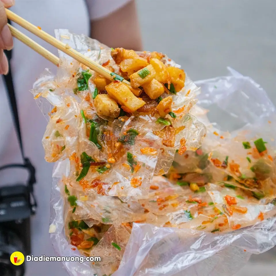 Hình ảnh Bánh Tráng Dẻo Mỡ Hành Tóp Mỡ