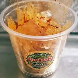 Hình ảnh bánh tráng  bò tỏi 