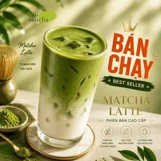 Hình ảnh Matcha latte cao cấp