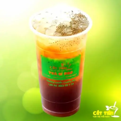 Hình ảnh Trà bí đao hạt chia trân châu trắng