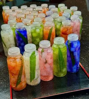 Hình ảnh Thạch dừa mix vị hạt chia