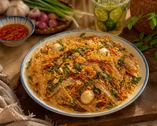 Hình ảnh Bánh tráng mỡ hành 