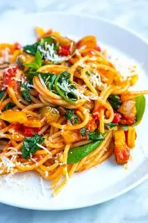 Hình ảnh Spaghetti rau chay