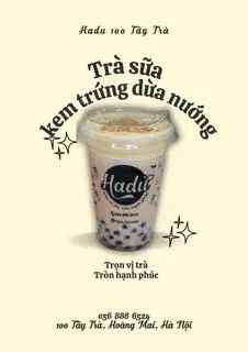 Hình ảnh Trà sữa kem trứng dừa nướng