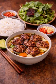 Hình ảnh Bún chả thịt viên