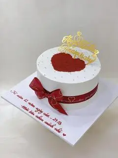 Hình ảnh Bánh sinh nhật trái tim bassic