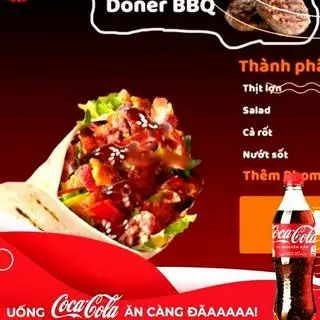 Hình ảnh Doner BBQ - kèm coca