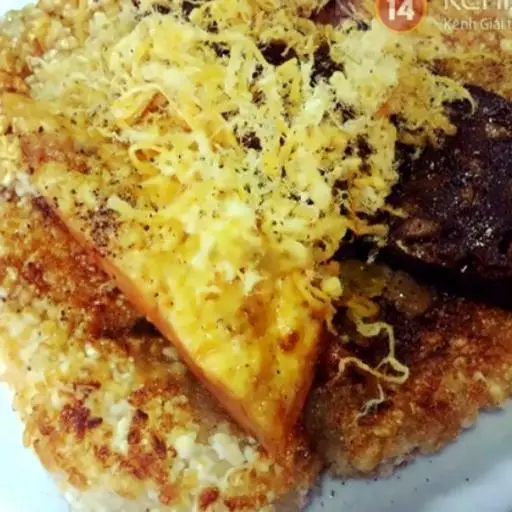 Hình ảnh Xôi rán trứng ngải cứu