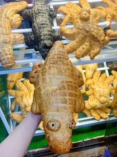 Hình ảnh cá sấu nhỏ sầu riêng