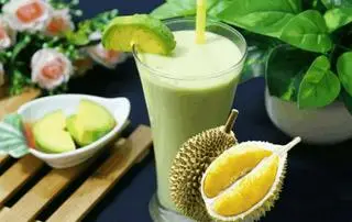 Hình ảnh SINH TỐ BƠ + CHUỐI + SẦU RIÊNG