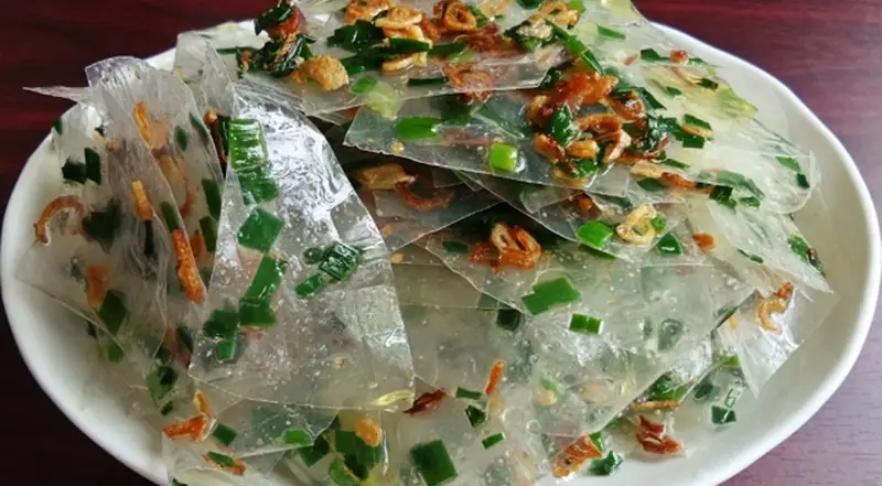 Hình ảnh Bánh Tráng Trộn Mỡ Hành