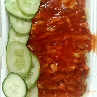 Hình ảnh Cơm Rang Đùi Gà Xốt - Lớn