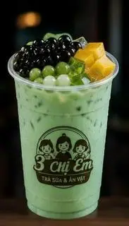 Hình ảnh Trà sữa bạc hà full topping 