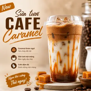 Hình ảnh Sữa Tươi Cà phê Caramel