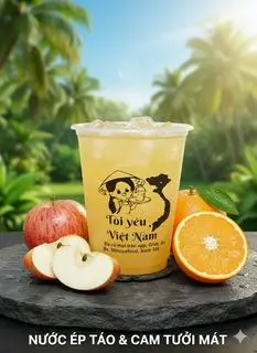 Hình ảnh Nước Ép Táo- Cam Ly 1 Lít