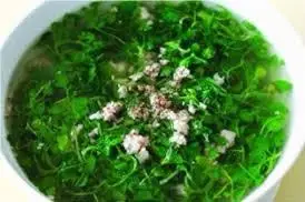 Hình ảnh Canh sà lách xoong thịt bằm