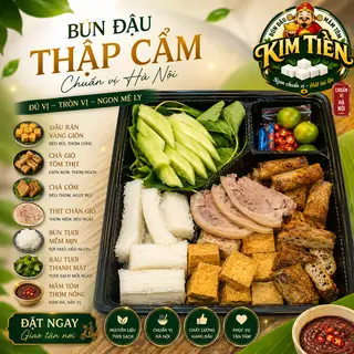 Hình ảnh [ BEST SELLER] 1 Bún Đậu Thập Cẩm No Bụng  - 1 Nước Tuỳ Chọn