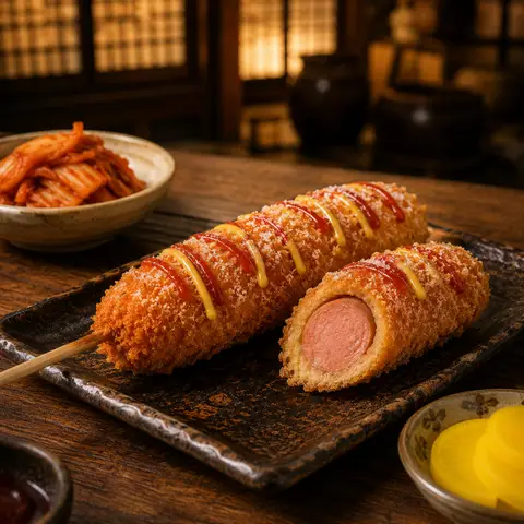 Hình ảnh Hotdog Hàn Quốc - 한국 핫도그