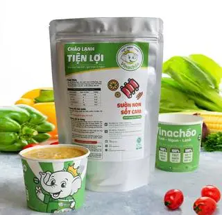 Hình ảnh Set cháo sườn non sốt cam