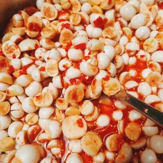 Hình ảnh cháo trắng cà pháo ( món chay )